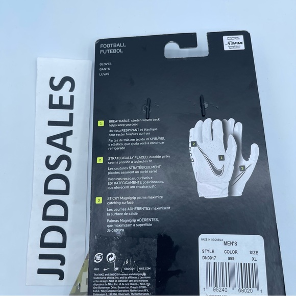 Nike Air Jordan Vapor Jet Football Gloves Salute to Service DN0917-989 Men’s XL - Picture 3 of 6